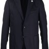 Lardini Navy Blue Single Breasted Wool Blazer Sports Jacket EU 46