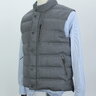 HACKETT MAIFAIR Gray Wool Down & Feather 50/50 Vest Size L