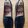 SOLD - Alden 987 Black LHS Cordovan Penny Loafers - Size US 9D