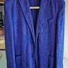 SOLD-Boglioli Milano Mens Linen Wool Silk K Jacket Cerulean Blue 42R Unstructured