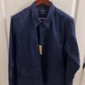*SOLD* Drakes Navy cotton overshirt - XL with tag