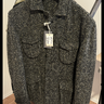 Eidos Ragosta Jacket Moessmer Army Green Herringbone Donegal Wool tag size 56