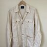 Drakes Linen Safari Jacket - size M, beige