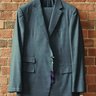 NWT $4,300 RLPL "Savile Row" 44L SB Suit, Mid-Grey w/Charcoal Glenplaid & Light Blue Windowpane