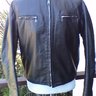 DROP: Classic Black Cafe Racer leather jacket