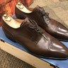 EUC Stefano Bemer Meleze French Calf Punched Captoe Derby on J Last US 11.5/12