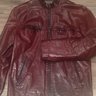 m0851 brown moto leather jacket