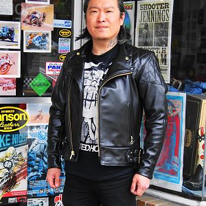 Vanson Chopper from Insurrection and Thurston Bros.  Great looking leather jacket!