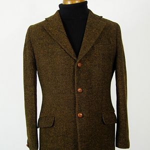 Vintage green Harris Tweed jacket.