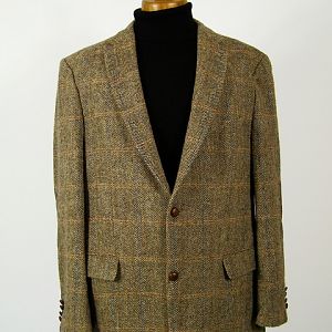 Mens checked Harris Tweed jacket.