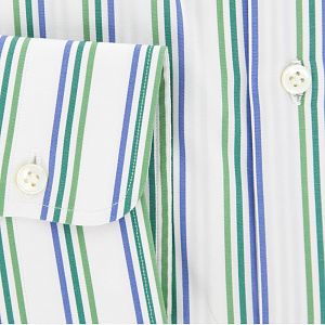 Stefano BD Shirt In Green & Blue - US 16.5 - IT 42
Swatch