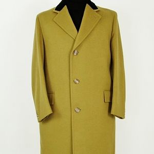 Crombie coat with velvet collar.