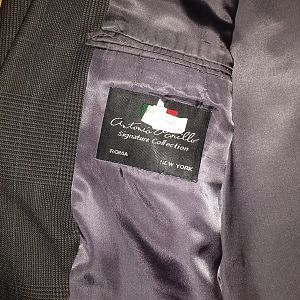 glen check label 001