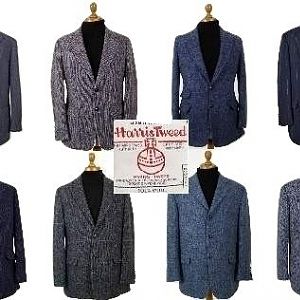 Blue Harris Tweed sport coats