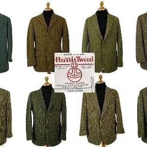 Green Harris Tweed sport coats