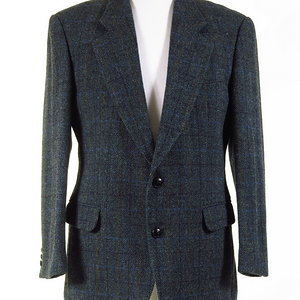 Blue Check Harris Tweed Jacket