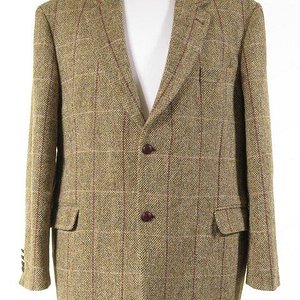 Grid Check Harris Tweed Jacket