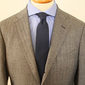 Dark Blue wool herringbone in classic construction.  Reduced from $79.95 to $59.95 AUD.
Available at www.henrycarter.com.au