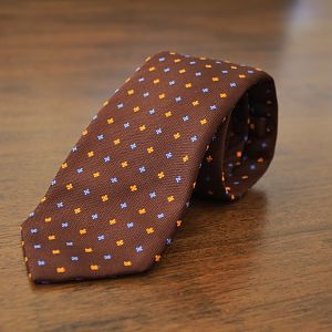 Brown Floral self tipped 7 fold.  Reduced from $99.95 to $79.95