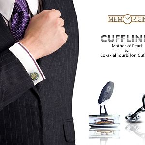 While you move, the dynamic tourbillon inside the cufflink also moves accordingly. All in all, when every man sees these cufflinks, he is certainly impressed by the exquisite design.