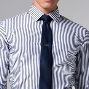 Premium Italian Bold Navy Striped Shirt