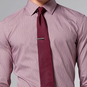 Premium Italian Red Mini Gingham Shirt