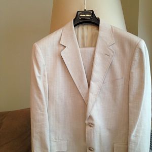 Canali Linen Suit (Size 52 European)