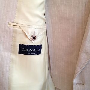 Canali Linen Suit (Size 52 European)