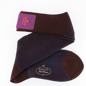 Gallo socks cotton blue and brown