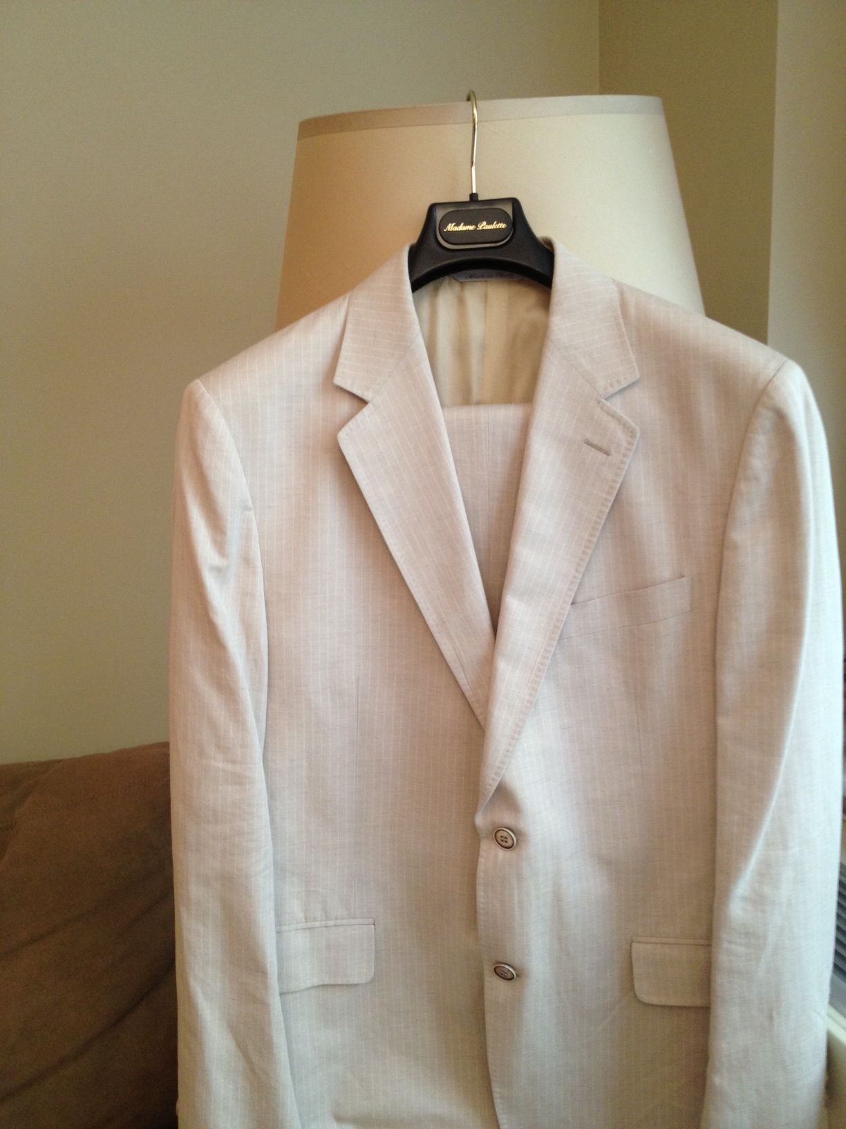 Canali Linen Suit (Size 52 European)