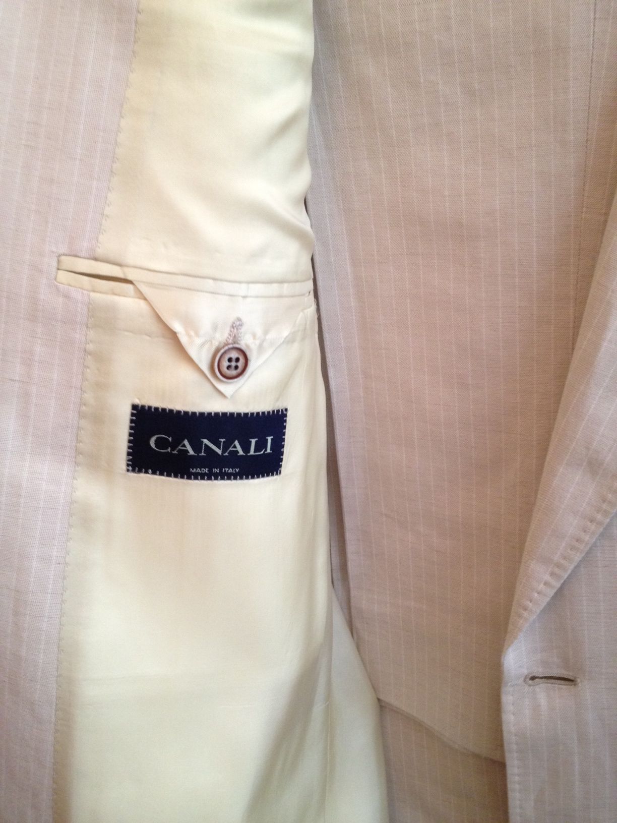 Canali Linen Suit (Size 52 European)