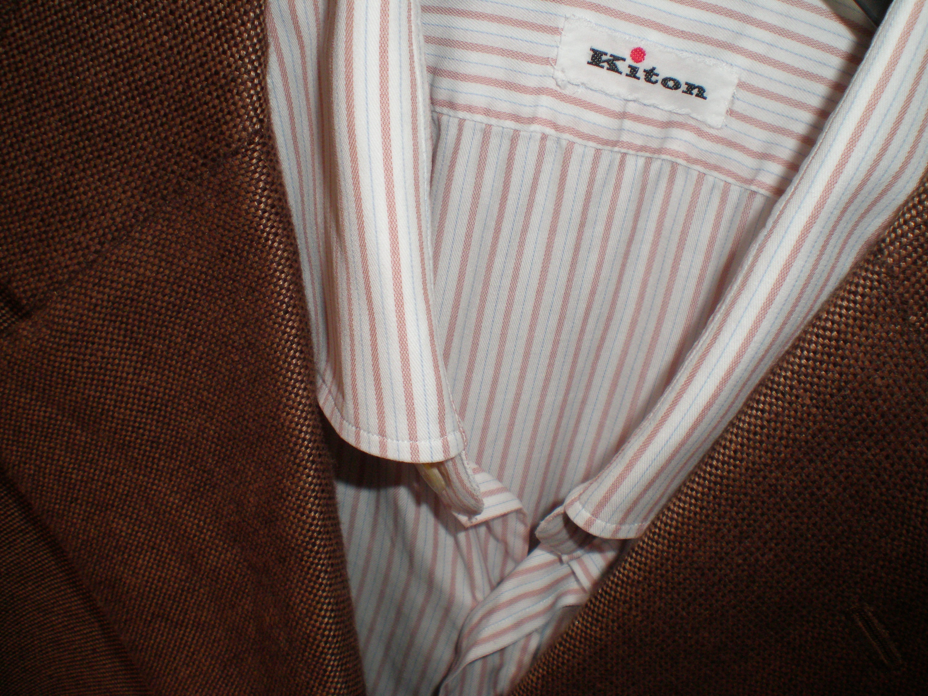 Cotton Shirt KITON
Cashmere patch pocket jacket KITON