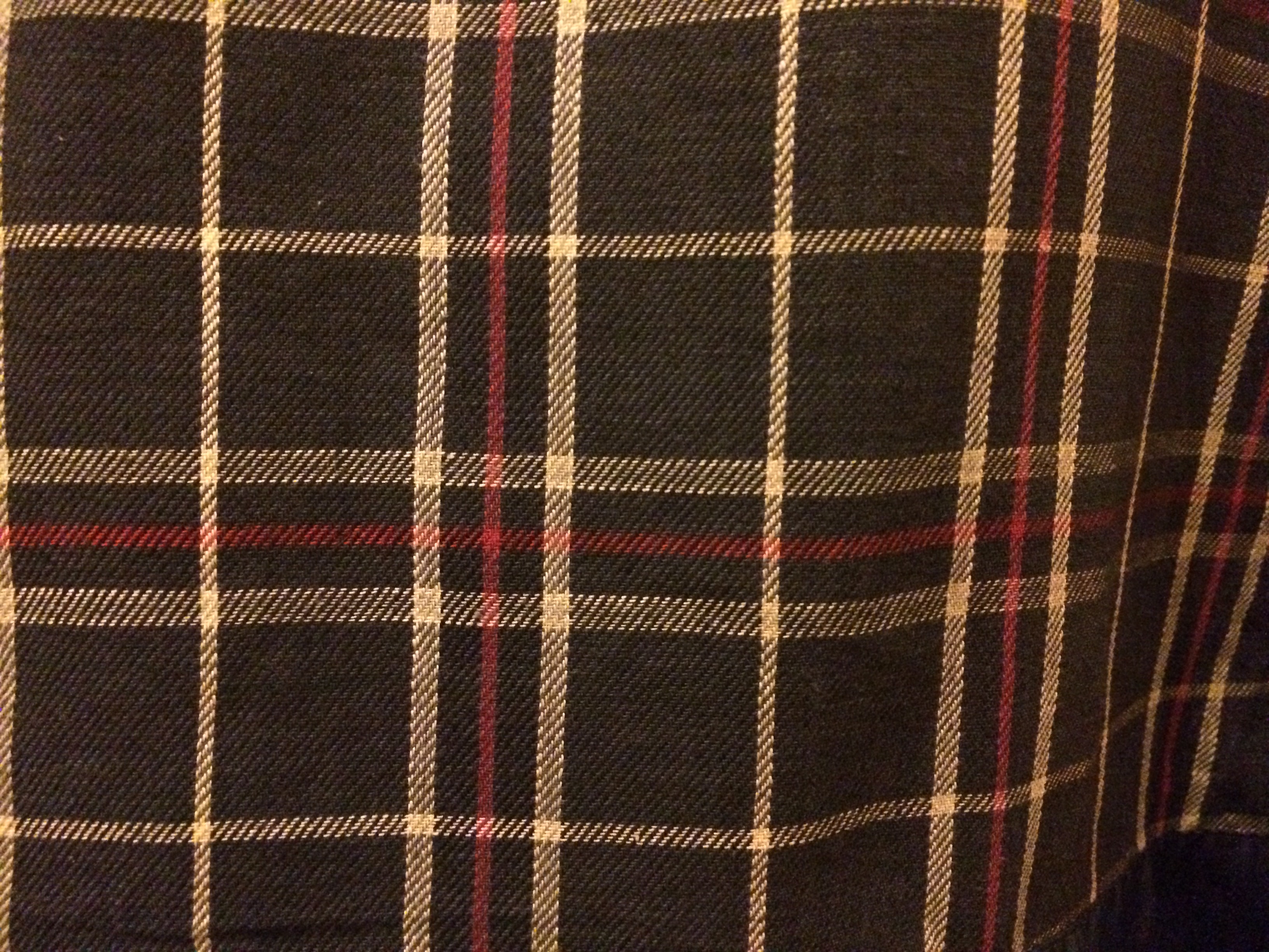 Lining on a Barbour Bedale Jacket.