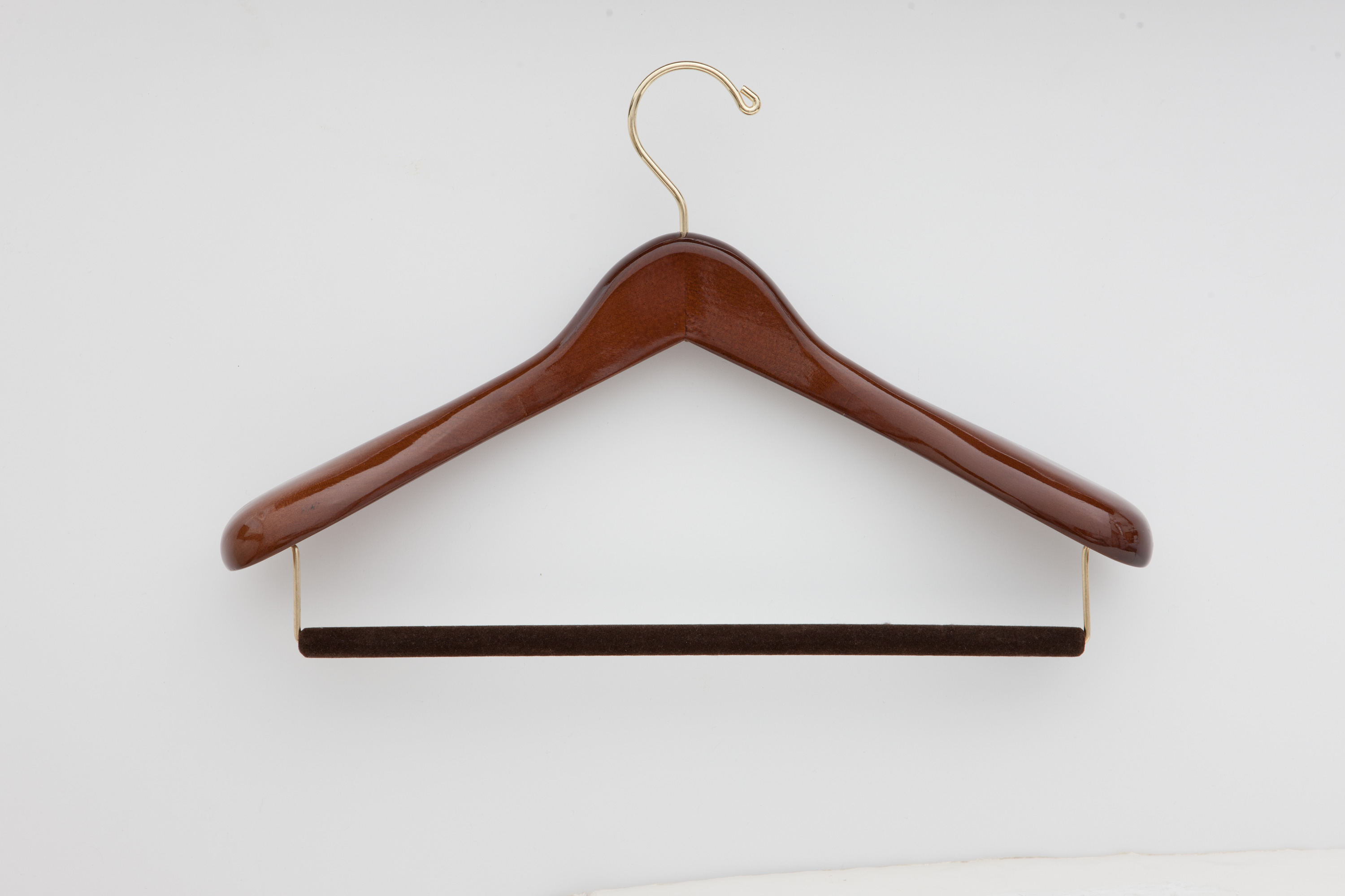 Luxury Suit Hanger in the traditional finish.