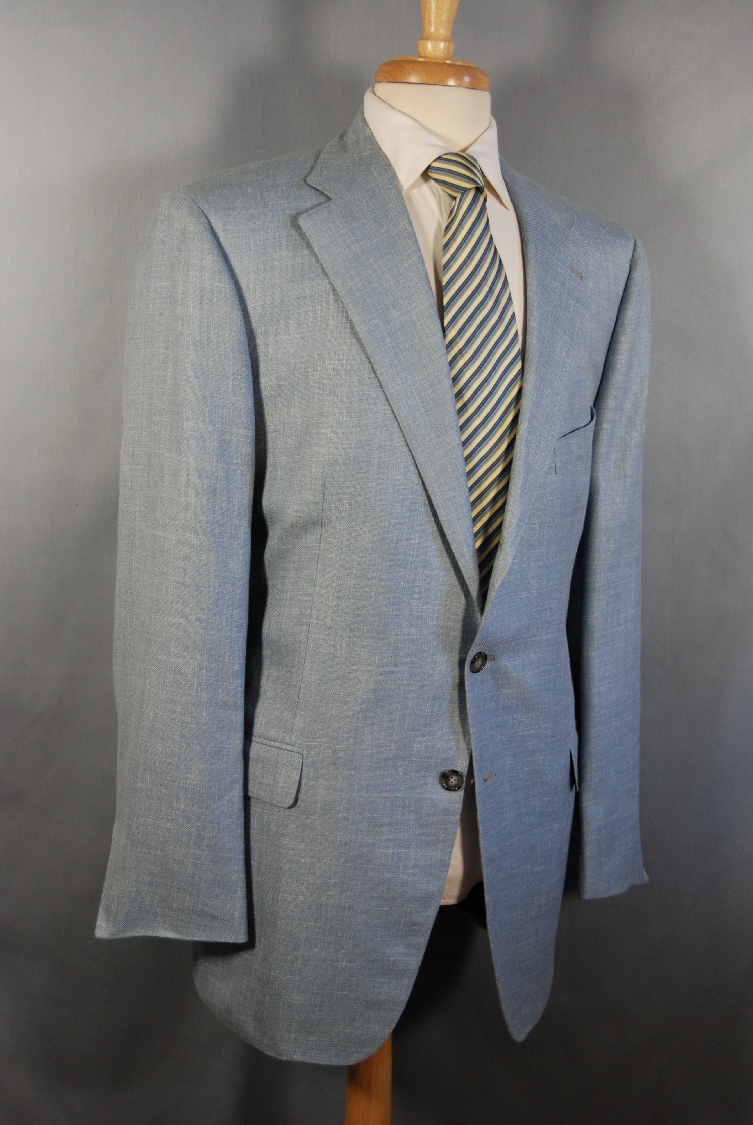 NEW SULKA St Andrews Italy SILK LINEN WOOL COAT 54eu 44 $400 obo