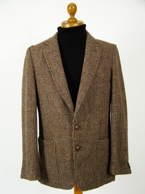 Patch pocket Harris Tweed sport coat.