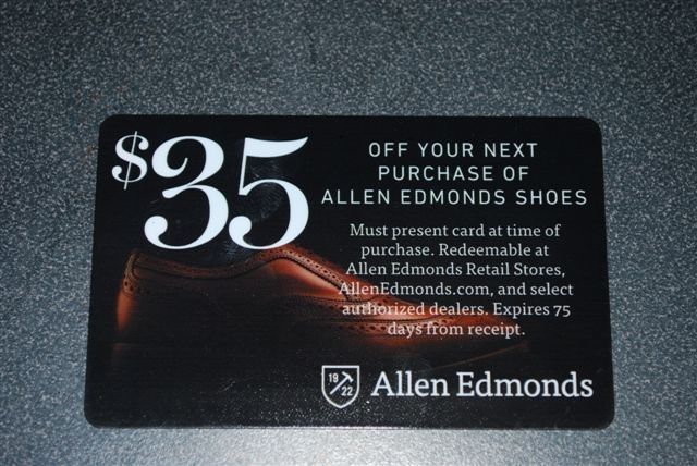 35 Allen Edmonds Gift Card