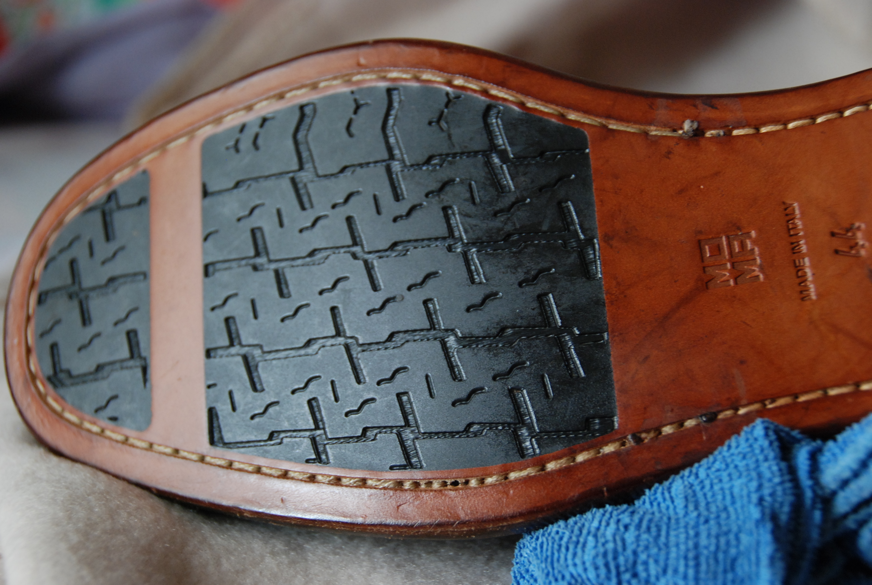Leather sole stiching issue | Styleforum