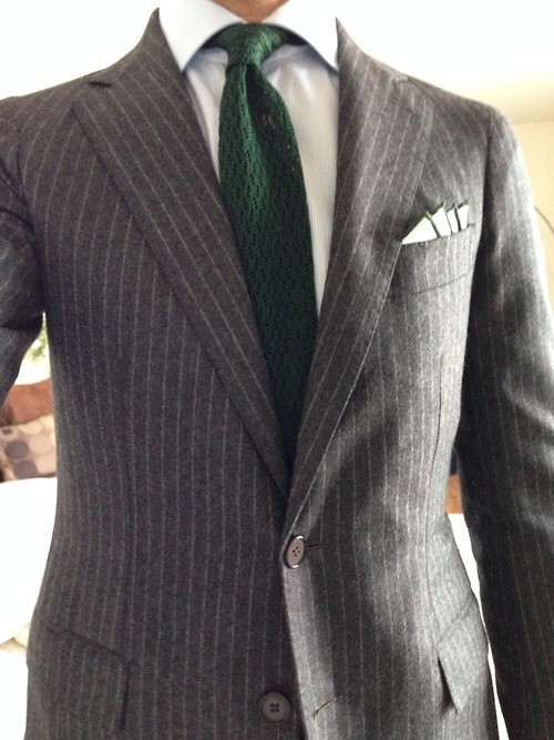 Friday Challenge - The Green Tie (28th of March - 14) | Styleforum