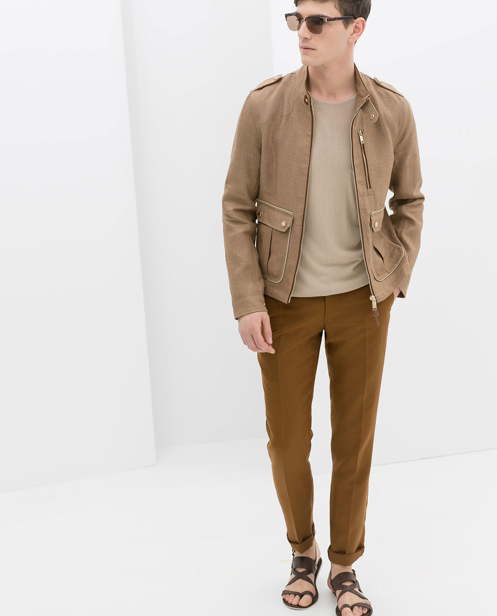 zara man linen jacket