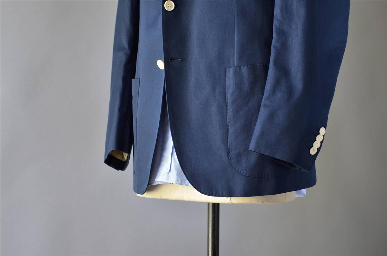 13585円 春新作の Sartorio Napoli Navy Wool Jacket