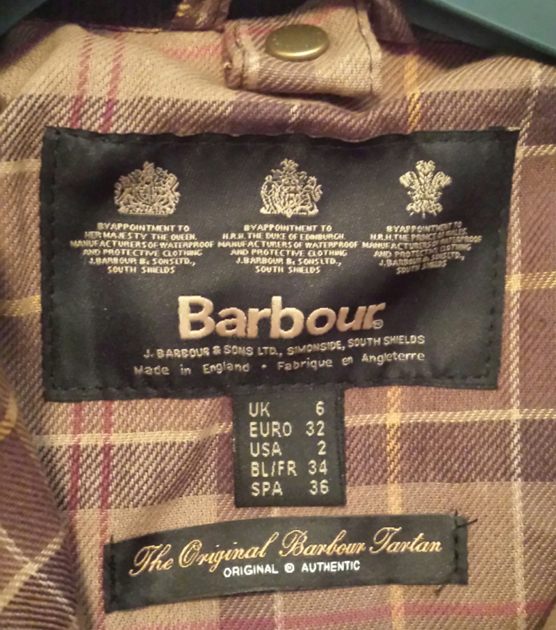 barbour made in england
