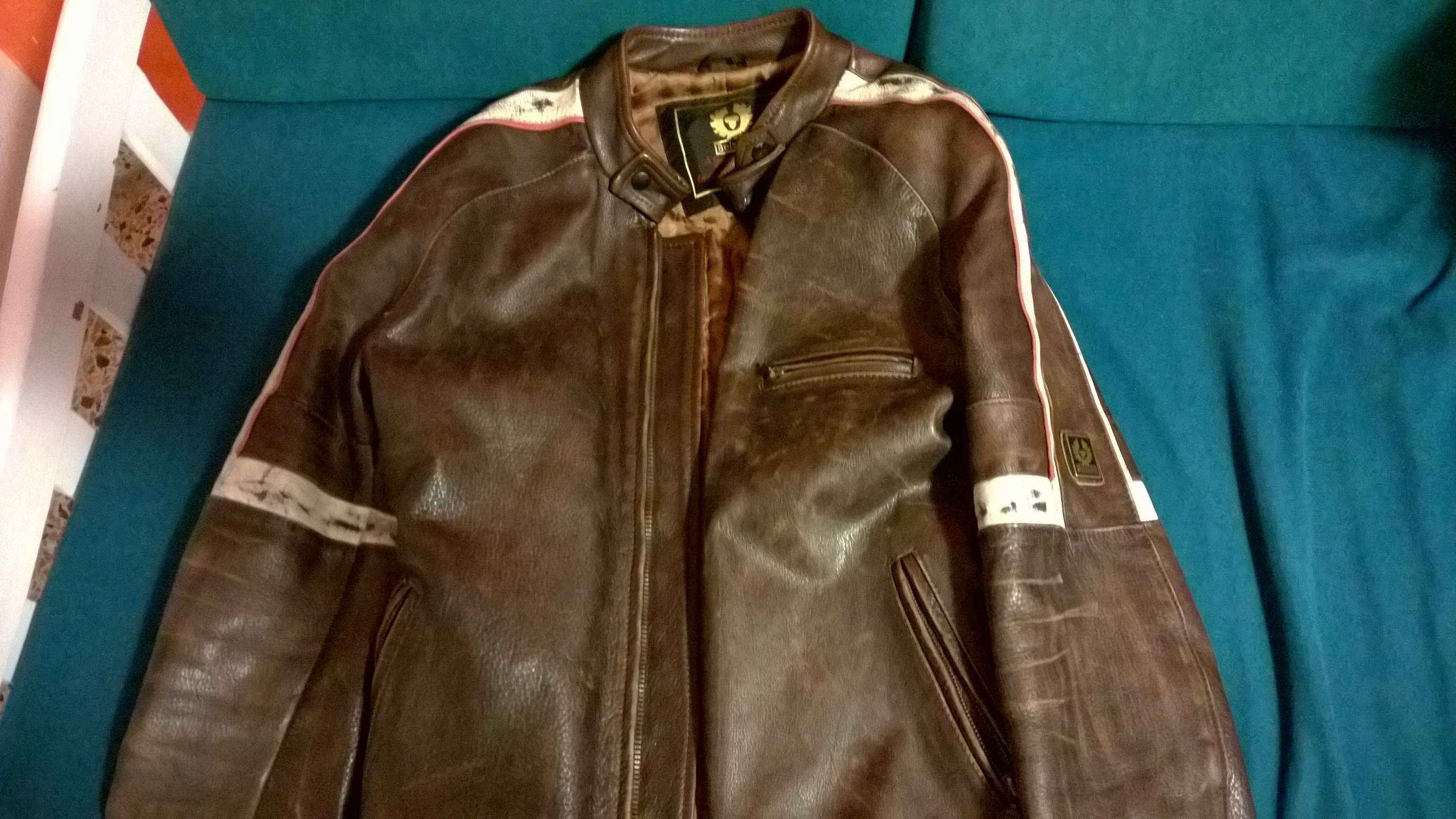 WTB Belstaff Hero leather jacket in XXL Bison or not OK | Styleforum