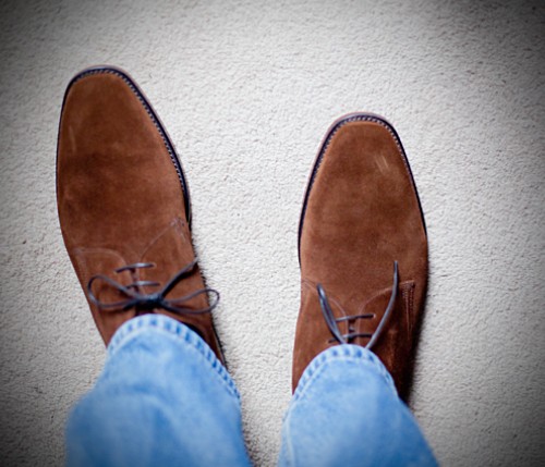 loake downing suede