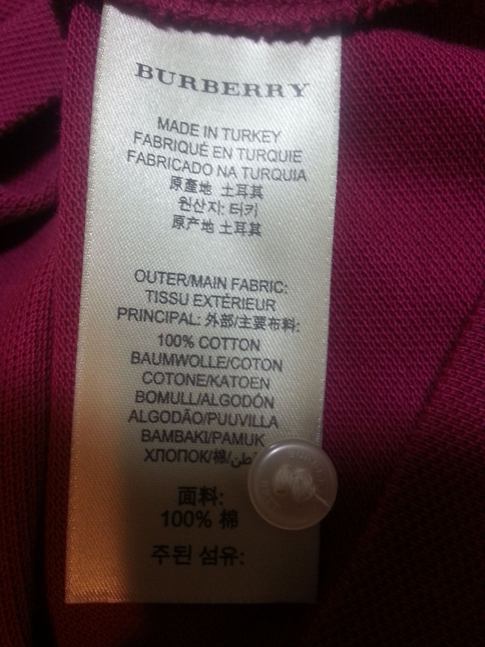 burberry made in turkey authentic