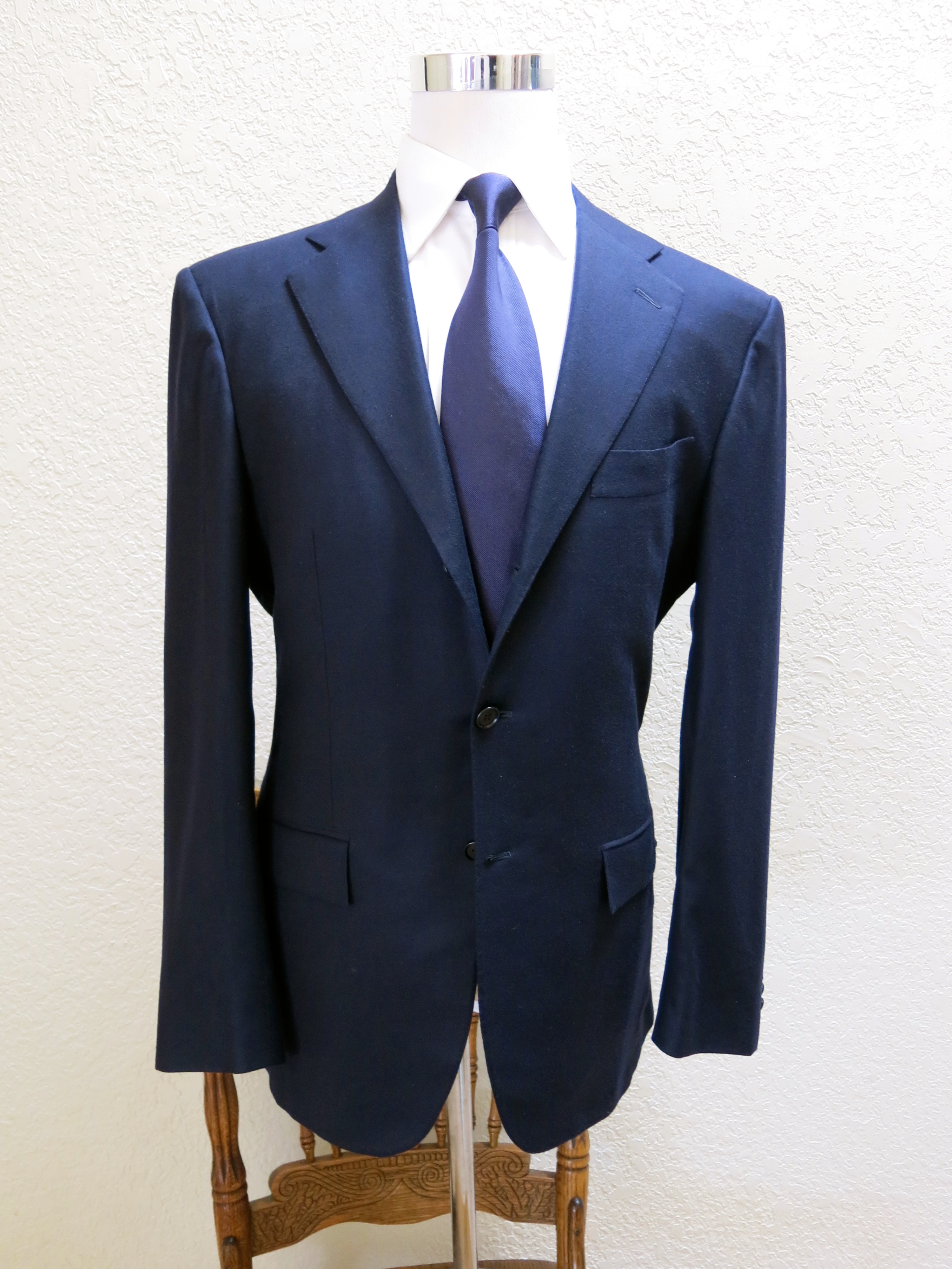 NWT 2014-2015 97% VICUNA SOLID NAVY KITON SUIT :) 44R | Styleforum