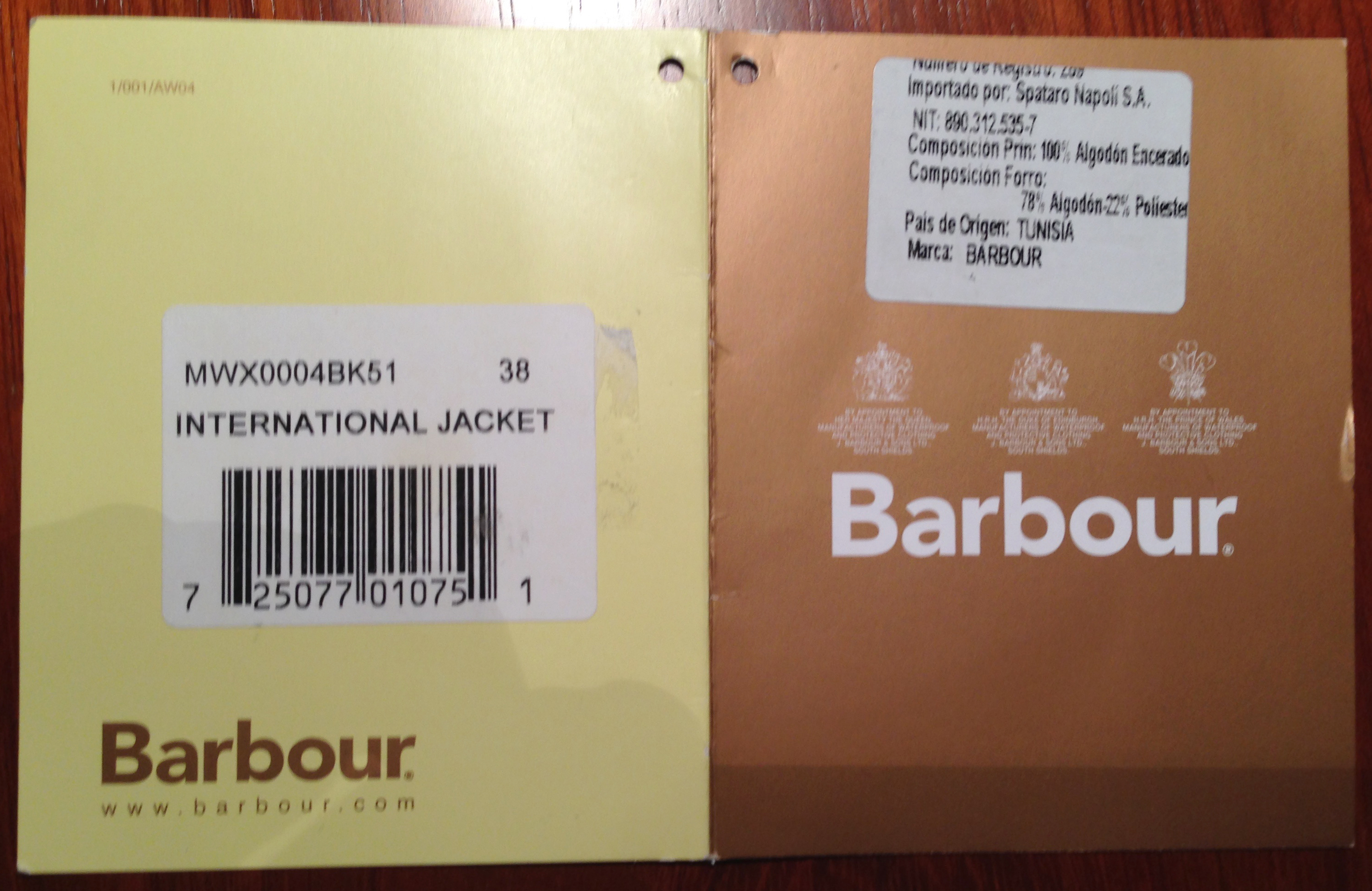 barbour made in