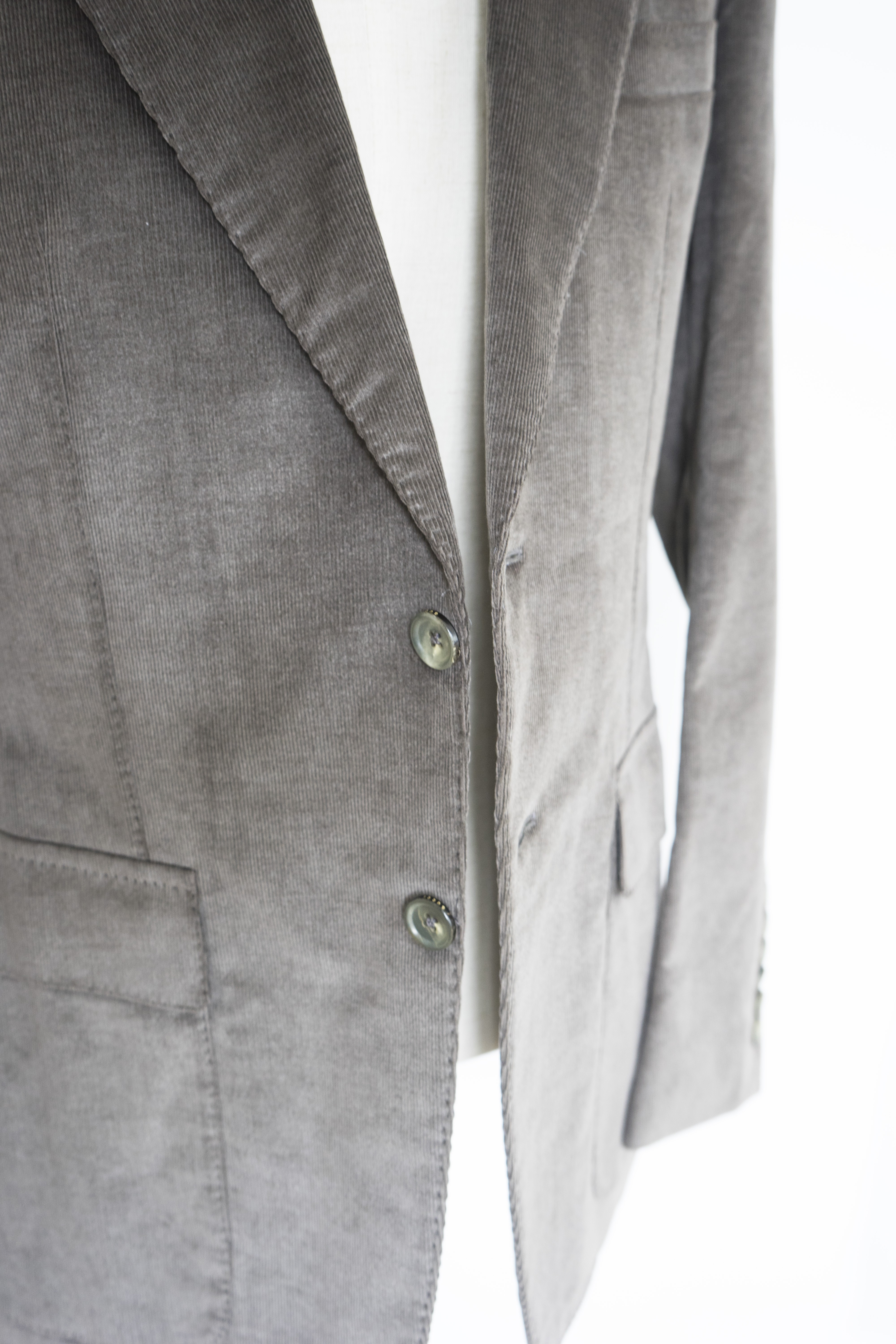 Afazzy Mens Grey Chenille Texture Wrinkle Resistant 2 Button Work Casual Blazer 