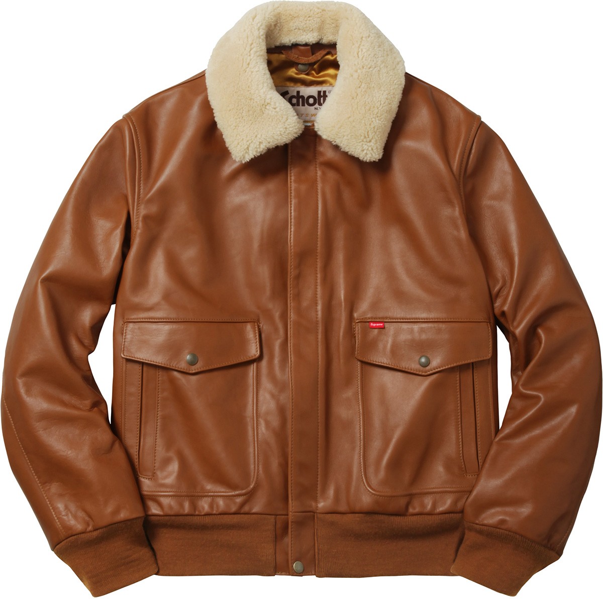 supreme schott leather work jacket