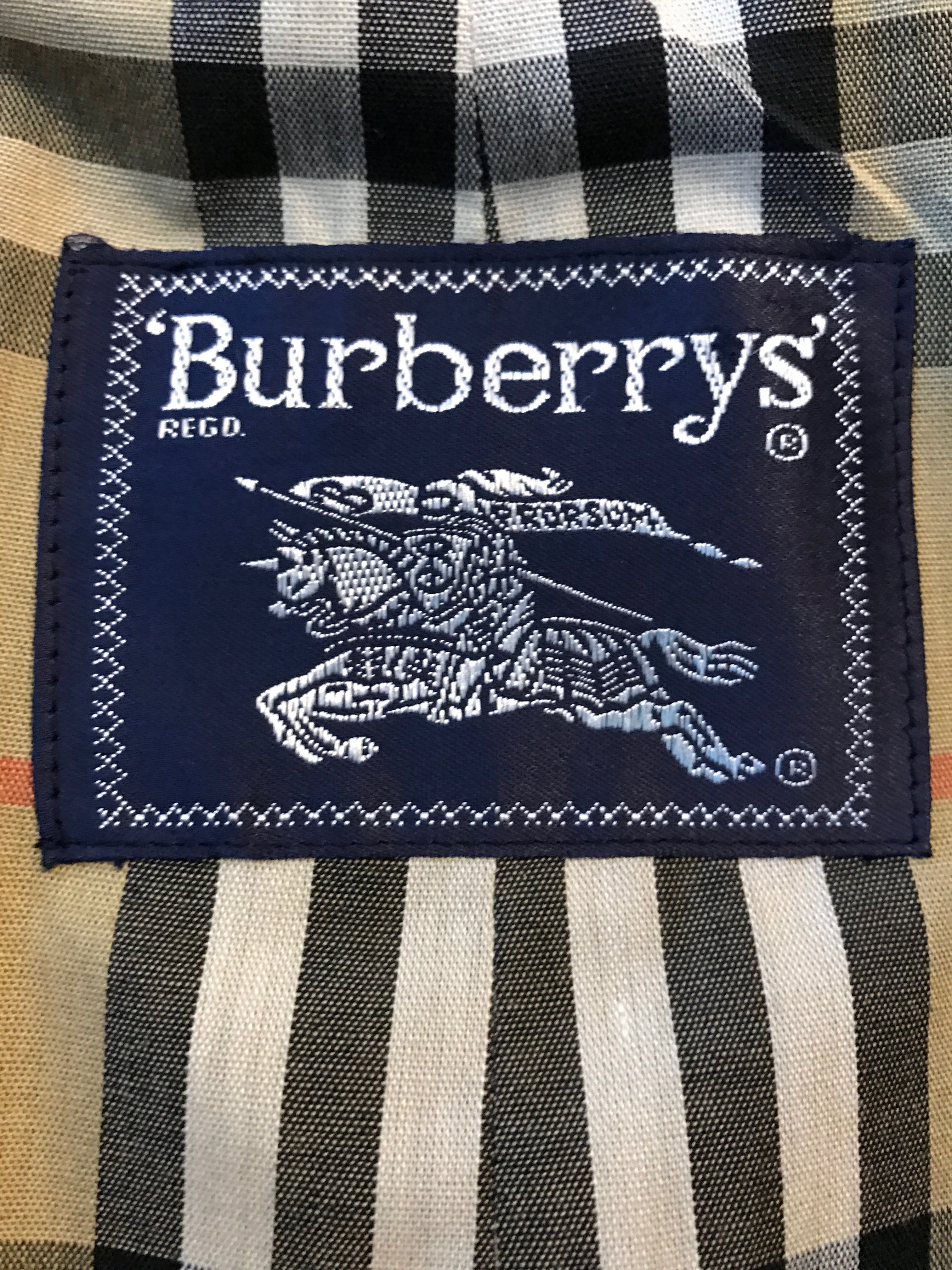 burberry made in england tag